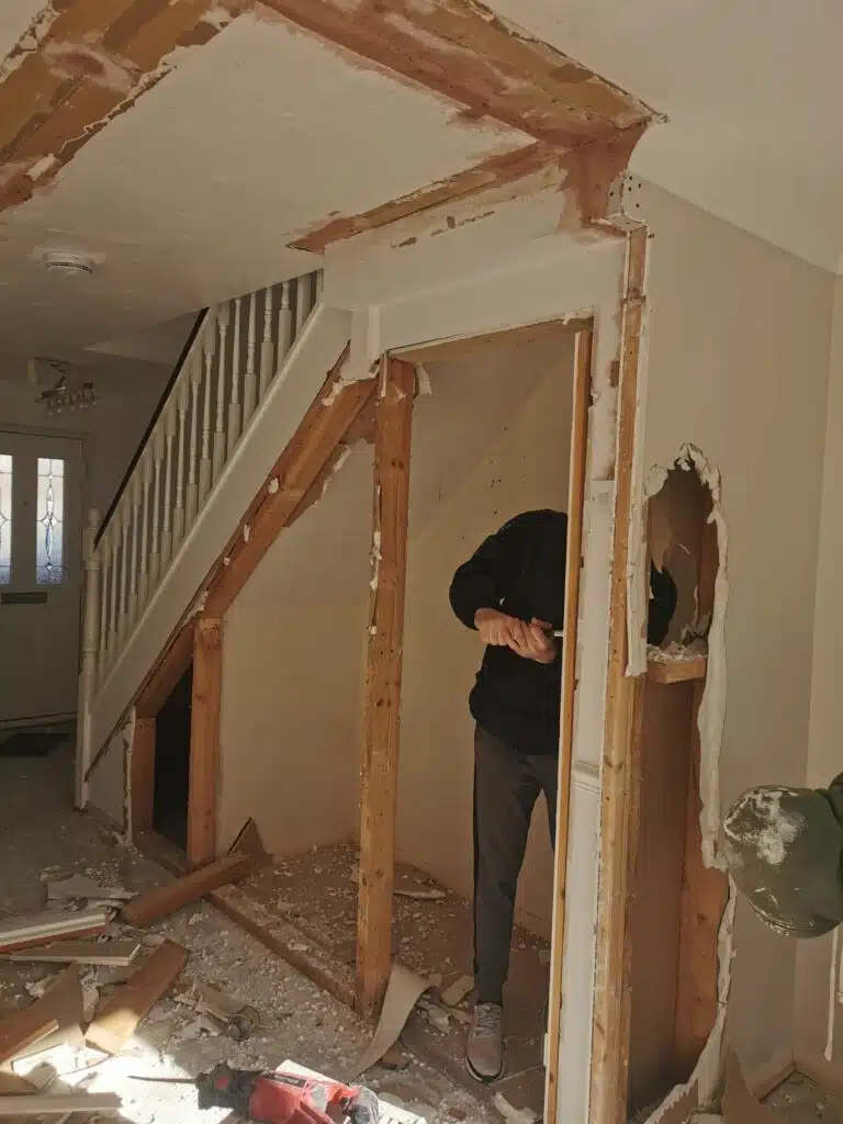 Open plan kitchen renovation