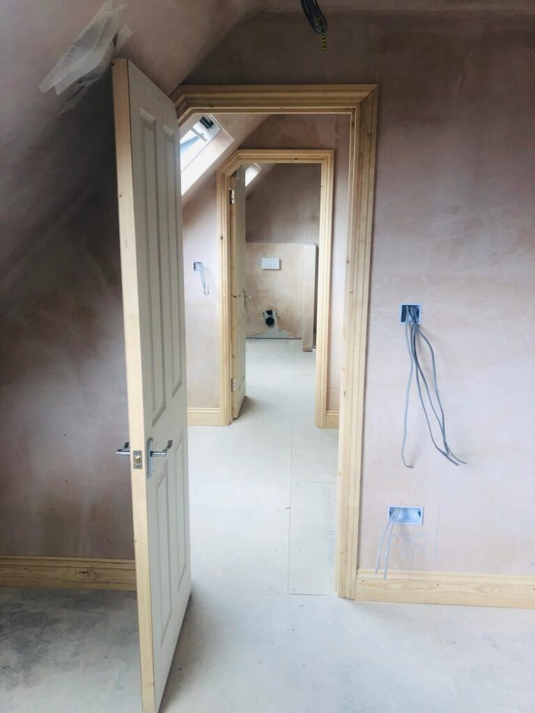 Chimney removal, ceiling removal, new ceiling, plaster, painting and new flooringin in East Ham