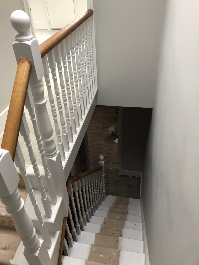 Chimney removal, ceiling removal, new ceiling, plaster, painting and new flooringin in East Ham