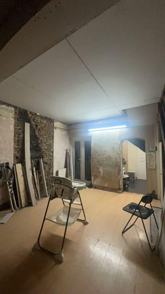 Chimney removal, ceiling removal, new ceiling, plaster, painting and new flooringin in East Ham