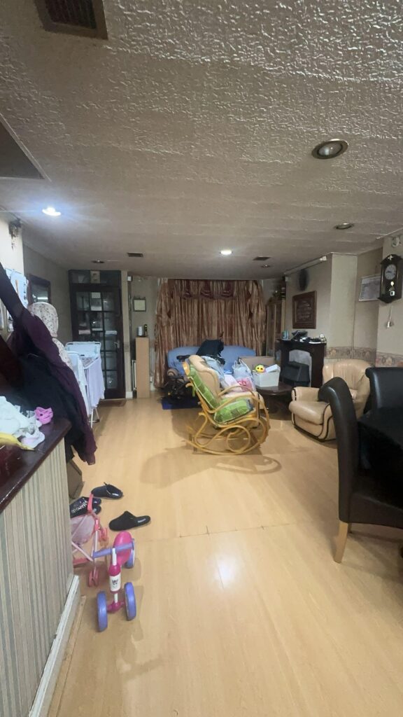 Chimney removal, ceiling removal, new ceiling, plaster, painting and new flooringin in East Ham